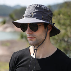 Men's Bucket Hat Summer Wide Brim Sun Hat For Outdoor Activities