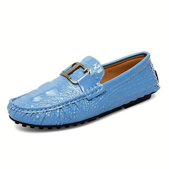 Men's Metallic Loafer Shoes Slip-On Driving Shoes