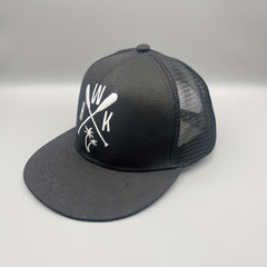 Men's Hip Hop Baseball Cap Flat Brim Breathable Mesh Cap