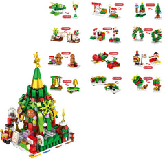 12 in 1 Christmas Set: Tree, Snowman & More! Great Gift for Kids