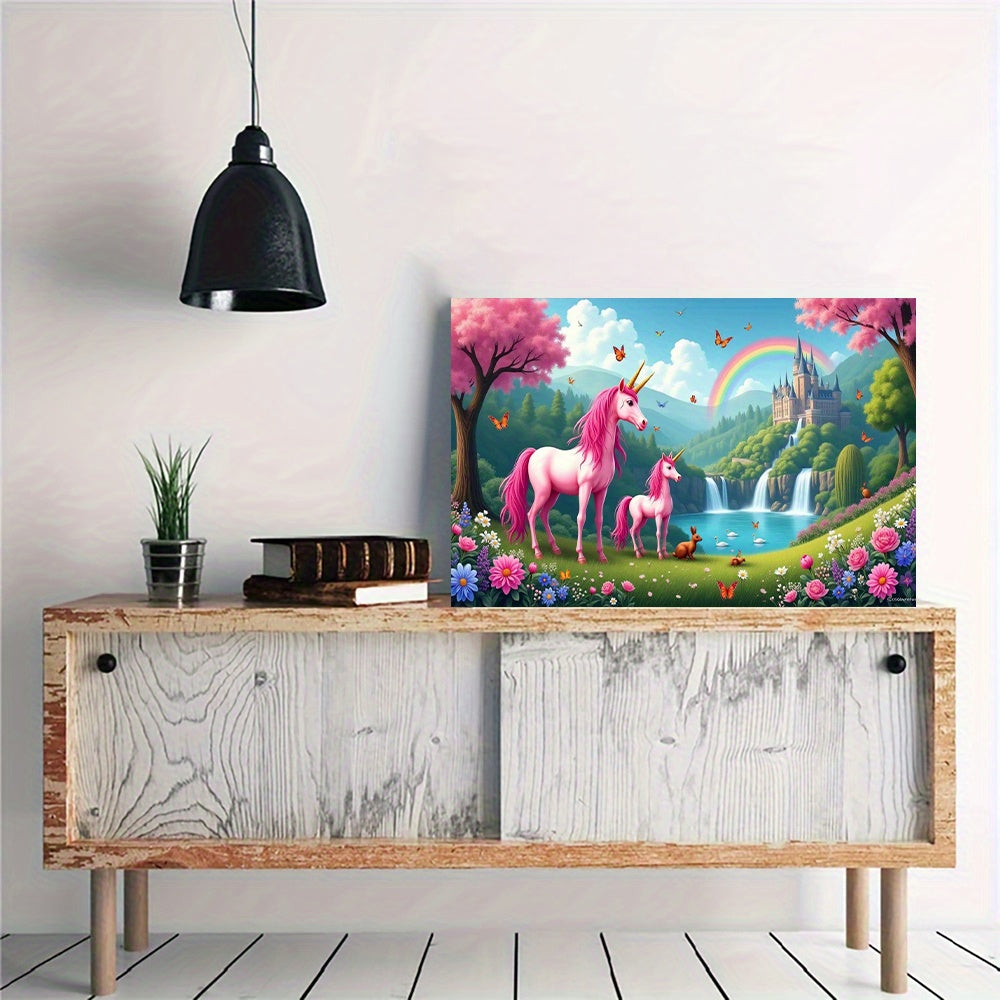 Pink Unicorn 5D Diamond Painting Kit for Adults - Magical Arts & Crafts Gift