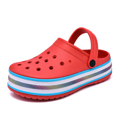 Women's PVC Clogs Garden Sandals Thick Sole Slides Slingback Sandals