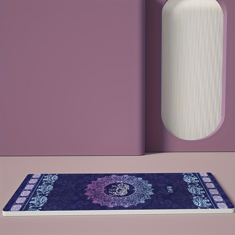 Printed TPE Yoga Mat for Fitness Training