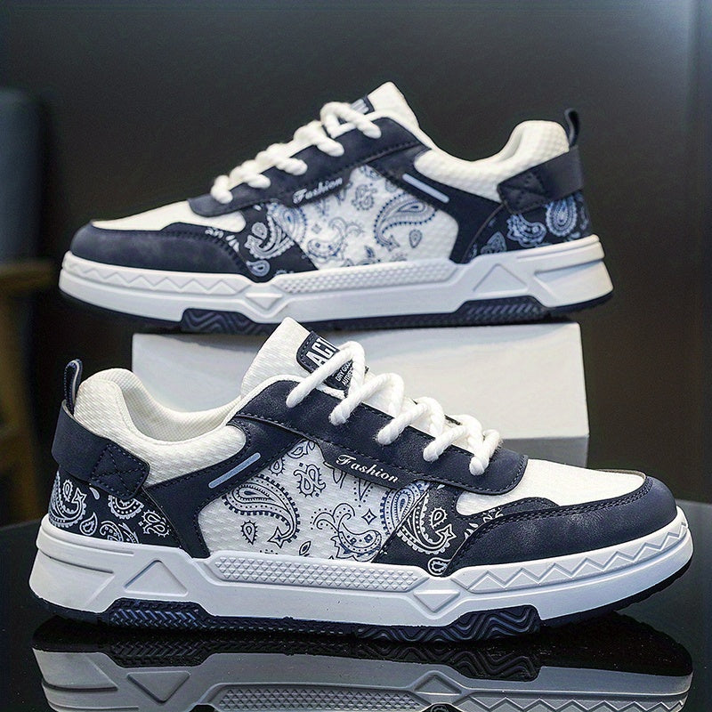 Men's Low Top Lace Up Skate Shoes Wear resistant Non Slip Sneakers