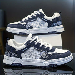 Men's Low Top Lace Up Skate Shoes Wear resistant Non Slip Sneakers