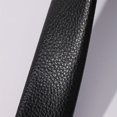 Men's Automatic Buckle Belt PU Leather Litchi Pattern Belt