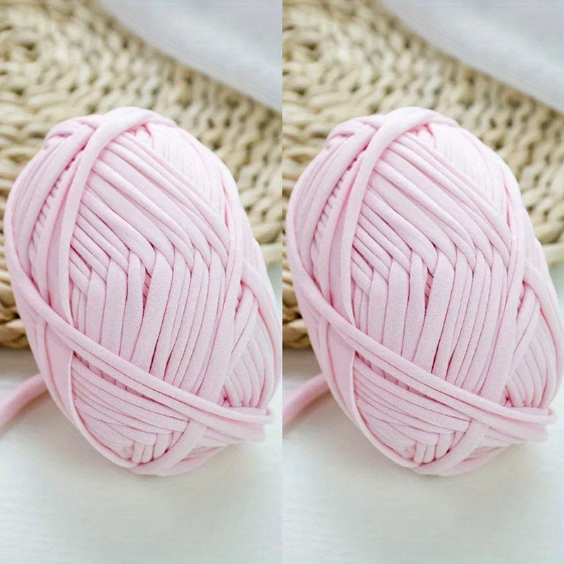 2pcs 100g Cloth Strips Elastic Fabric for DIY Knitting
