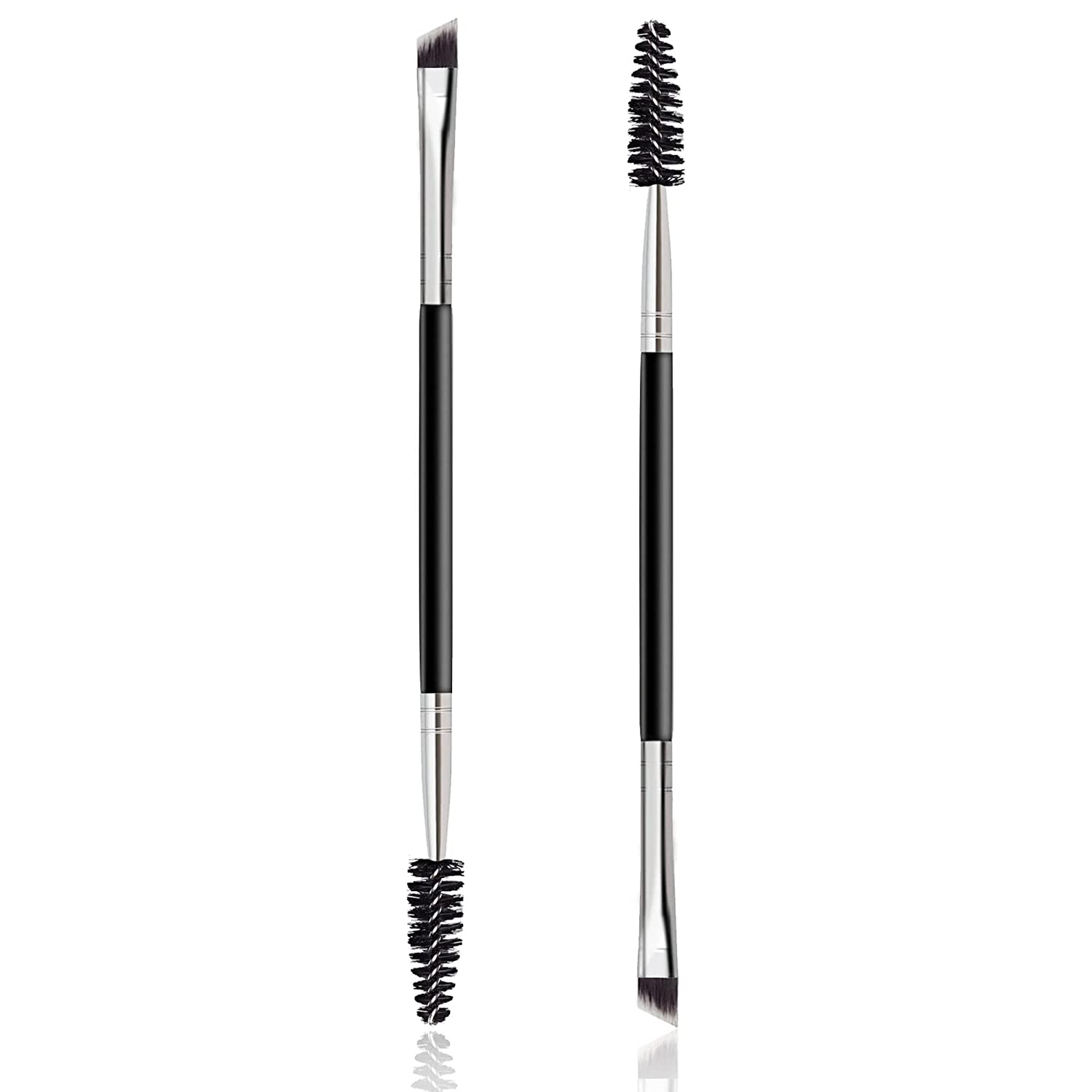 2 Pcs Double Ended Eyebrow Brush & Spoolie for Brow Powder