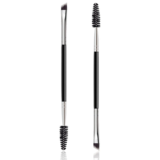 2 Pcs Double Ended Eyebrow Brush & Spoolie for Brow Powder