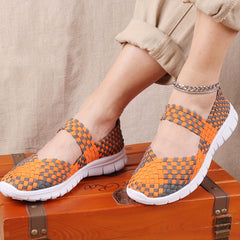 Braided Slip On Flatform Shoes Women's Casual Comfy Outdoor Versatile Shoes