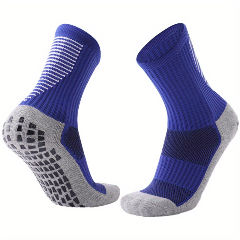 Non slip PVC Mid calf Socks For Outdoor Training