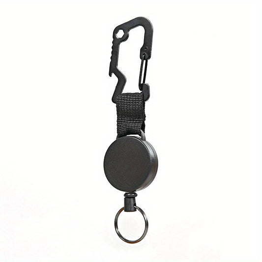 Retractable Keychain High Elastic Wire Rope Quick Hanging Buckle Anti Loss