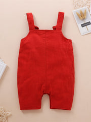 Baby Girls Floral Embroidery Overalls Jumpsuit