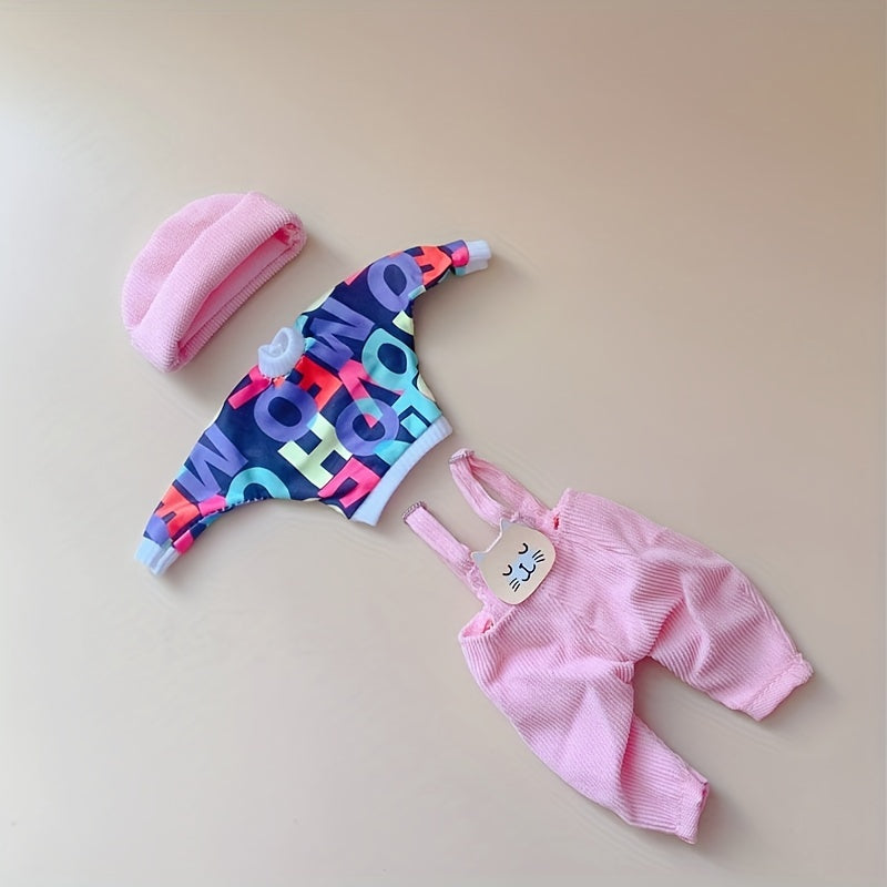 Pink Doll Dress Up Set Lace Skirt Sportswear Fishtail Suspenders