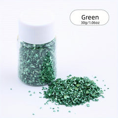 30g Gravel Crystal Glass Metal Crushed Stone Sand Filler DIY Craft Nail Resin
