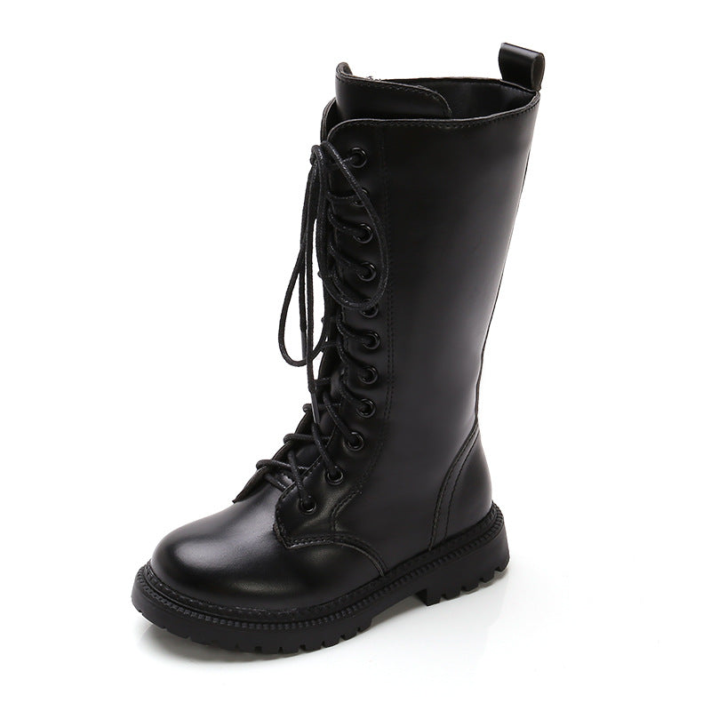 Girls Lace Up High Boots, Fall Winter Shoes