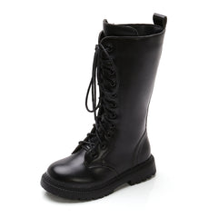 Girls Lace Up High Boots, Fall Winter Shoes