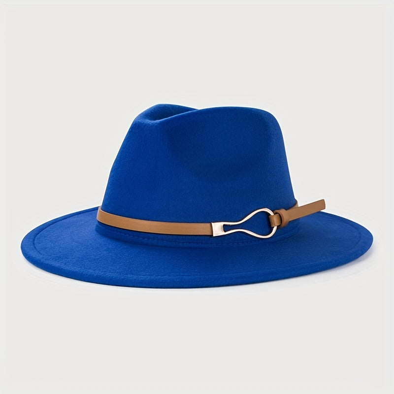Vintage Wide Brim Felt Hat Unisex Sun Hats