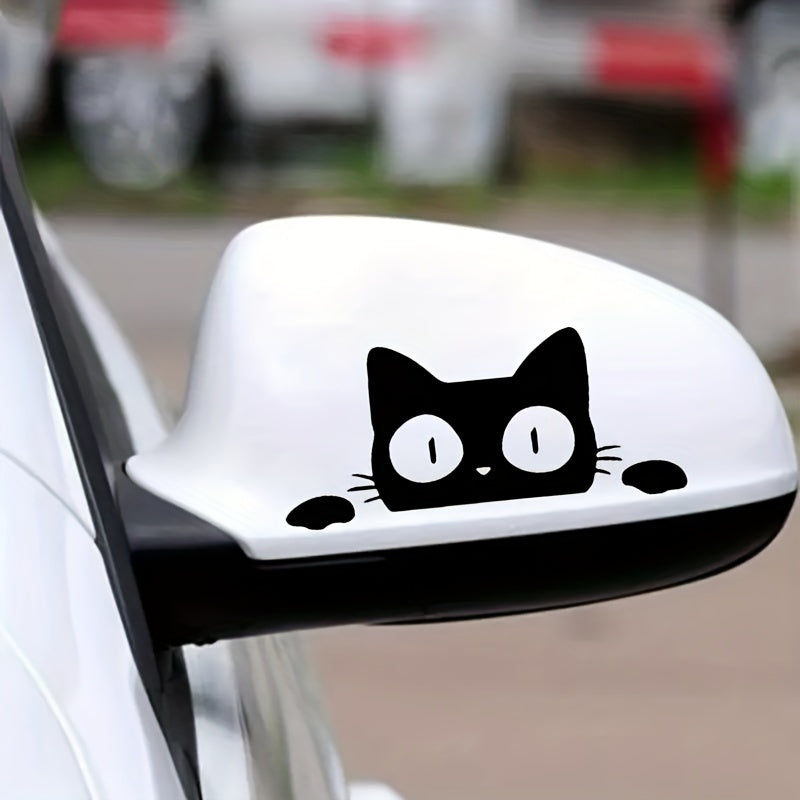 Lovely Cat Car Stickers for Motorcycle Car Rear View Mirror