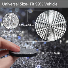 Rhinestone Printed Cup Pads for Car, Non Slip Coaster, Shockproof