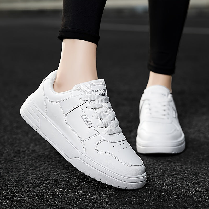 Solid Skate Shoes Lightweight Low Top Sport Women's Footwear