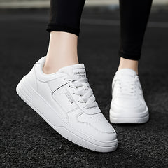Solid Skate Shoes Lightweight Low Top Sport Women's Footwear