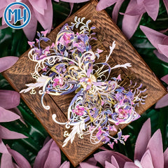 3D Butterfly Love Flower Metal Puzzle Assembly Toy DIY Gift For Girlfriend