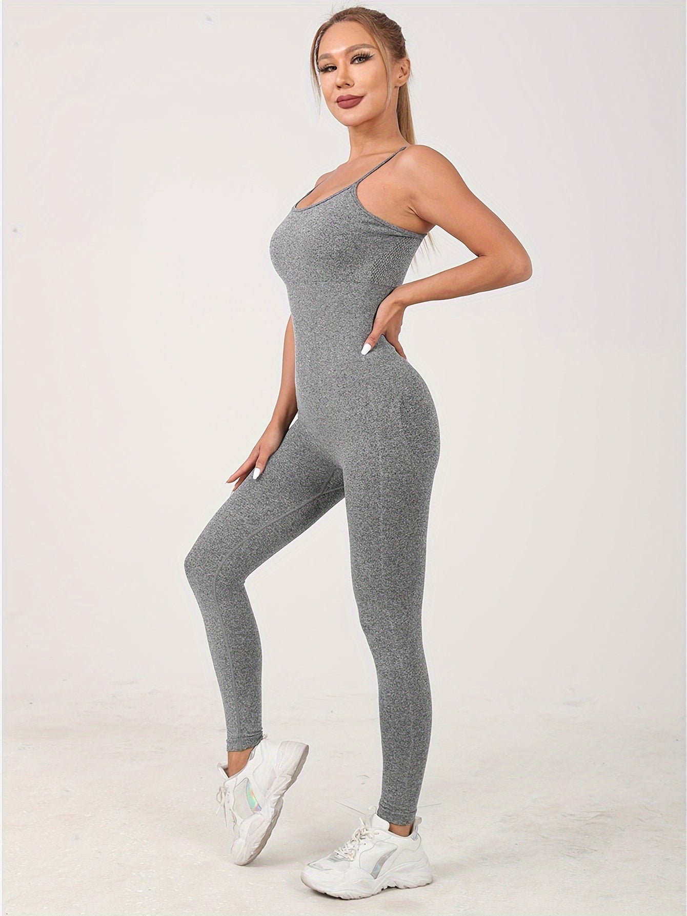 Yoga Jumpsuit Sleeveless Seamless Sports Bodysuit Women's Activewear