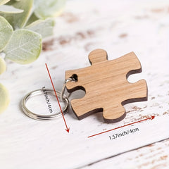 Custom Pet Memorial Wooden Keychain - Remembering Your Beloved Puppy