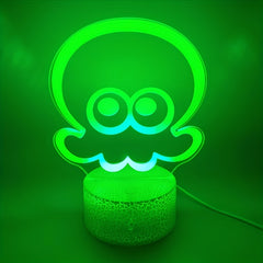 Octopus Home Decor Lamp Cartoon Bedroom Decoration