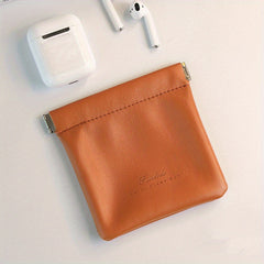 Portable Lambskin Cosmetic Bag Waterproof Make Up Bag for Women Mini Storage Bag