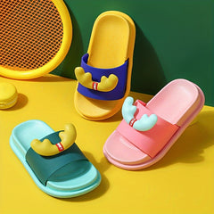 Boys Casual Open Toe Slippers Lightweight Indoor Bathroom Shoes