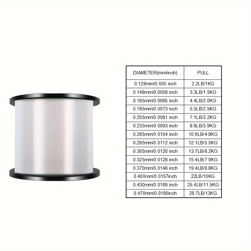 1000m Strong Pull Shock Absorber Fishing Line Clear Nylon Monofilament