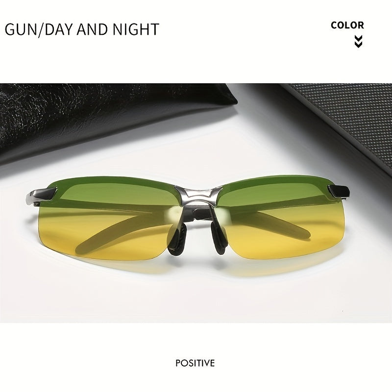 Polarized Sunglasses Men's Night Dual use Driving Fishing Riding Sunglasses