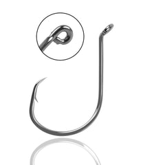 160pcs 2x Strong Circle Fishing Hooks Offset High Carbon Steel Octopus Hooks