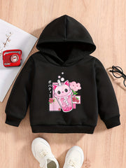 Baby Cartoon Graphic Sweatshirt Kids Hoodie