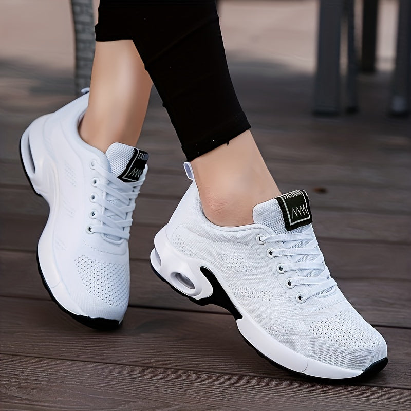 Women's Breathable Air Cushion Lace Up Sneakers