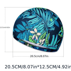 Unisex Quick Drying Swim Cap Printed Pool Hat