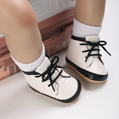 Baby Boys Lace Up Walking Shoes Lightweight High Top Sneakers
