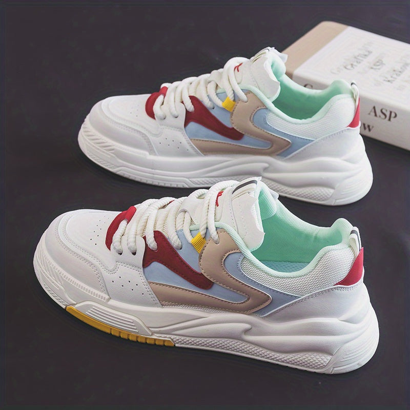 Men's Chunky Sneakers Lace-Up Skate Shoes