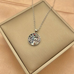 Owl Tree Of Life Pendant Necklace Gift For Girls