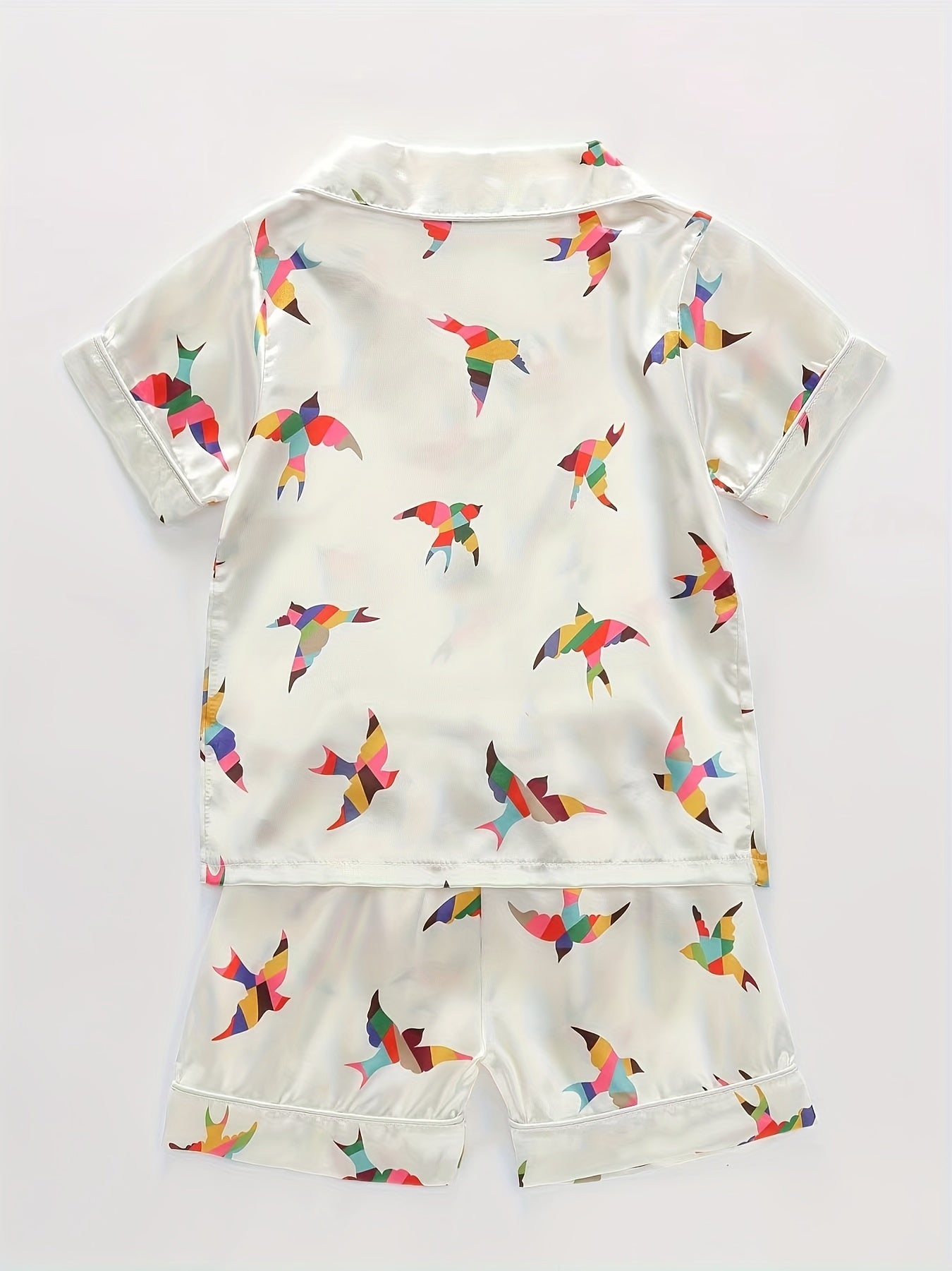 Boys Tree Print Pajamas Set Short Sleeves Tops & Bottoms