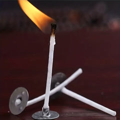20cm 100Pcs Candle Thick DIY Candle Making Supplies Material Smokeless Lamp Core