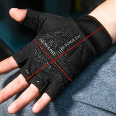 1pair Outdoor Cycling Fitness Gloves Half-finger Non-slip Wear-resistant