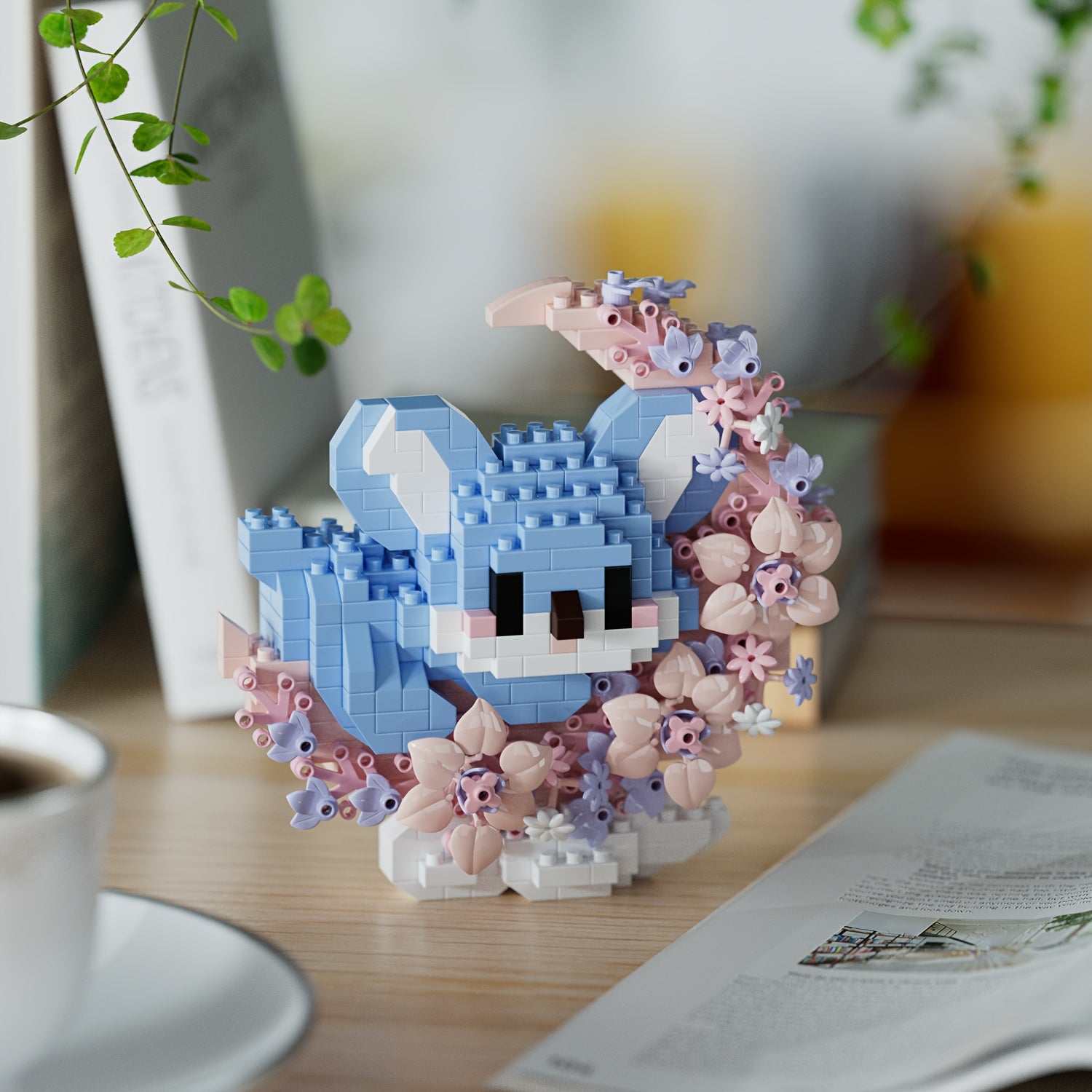 400 pcs DIY Particle Building Blocks Flowers Moonlight Mini Animal Series