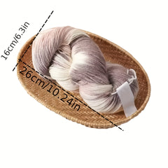 4 Strands Long Segment Dye Wool Thread Wool 80 Nylon 10 Polyester 10 300g