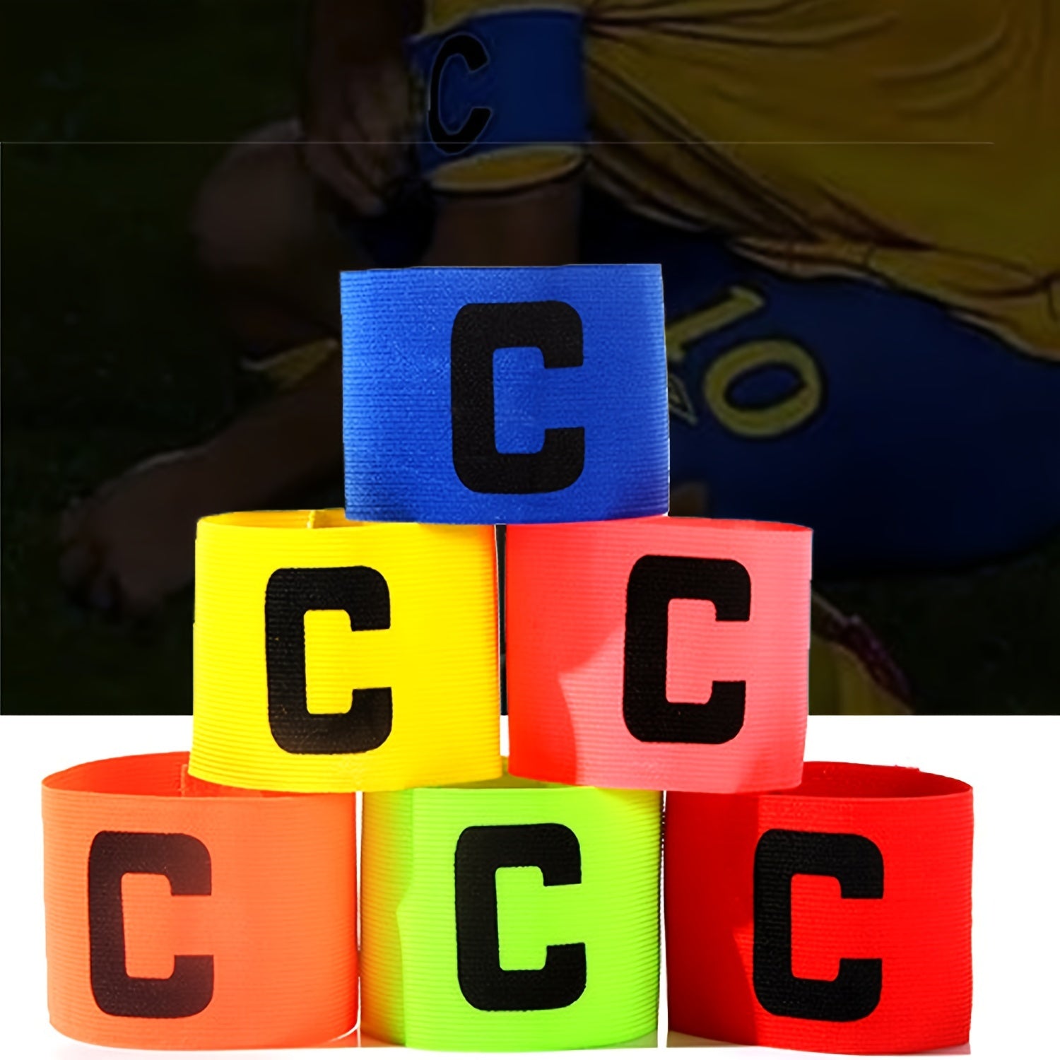 Football Captain Sleeve Elastic Armband Adjustable Captain Armband