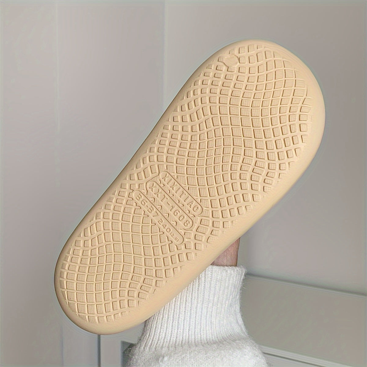 XIXITIAO Casual Open Toe Slippers For Boys Lightweight Non-slip Indoor Slippers