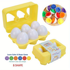 6 Pack Smart Egg Matching Game for Kids - Early Learning Toy