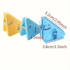 10pcs Triangle Corner Clips for Office Storage & Organization